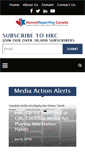Mobile Screenshot of honestreporting.ca